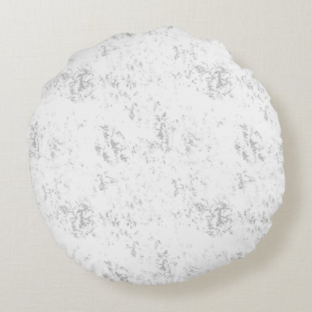 Minimalist Kid's Birthday Pattern Round Cushion (Back)