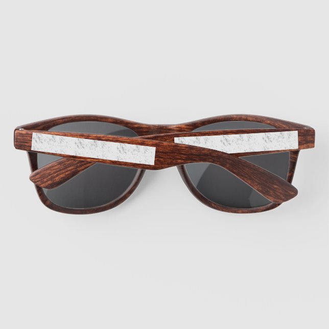 Minimalist Kid's Birthday Pattern Sunglasses (Back)