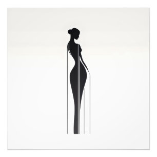Minimalist Lady Photo Print