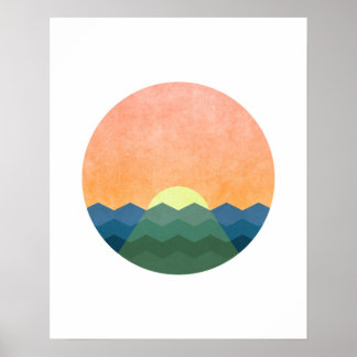 Minimalist Landscape Art Poster