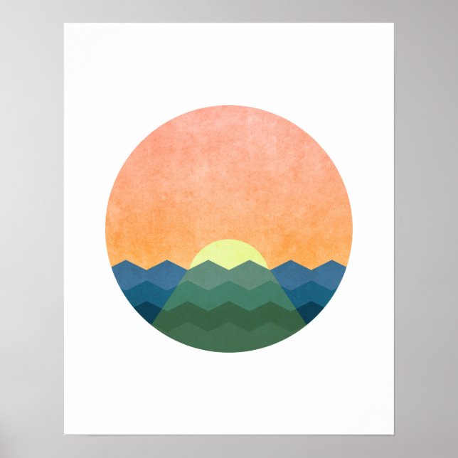 Minimalist Landscape Art Poster (Front)