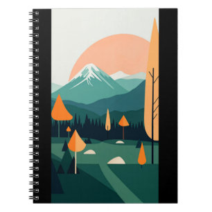 minimalist landscape notebook