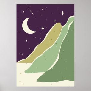 Minimalist landscape poster