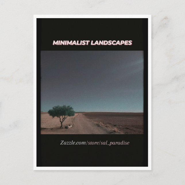 Minimalist Landscapes Postcard (Front)