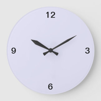 Minimalist. Lavender. Large Clock