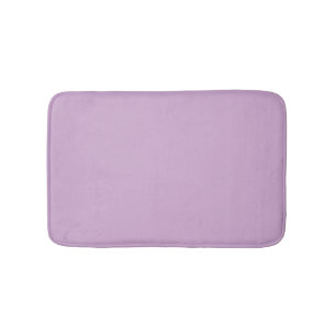 Minimalist lavender lilac solid elegant modern bath mat