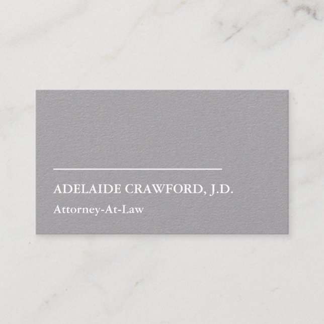 Minimalist Law Professional Business Card (Front)