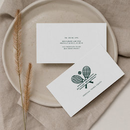 Minimalist Lawn Tennis Professional Sports Coach Business Card