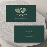 Minimalist Lawn Tennis Professional Sports Coach Business Card<br><div class="desc">This eye-catching business card serves as your personal tennis trainer's calling card, featuring a striking motif of crossed tennis rackets and a vibrant tennis ball. The sleek design allows for easy customisation, with the option to adjust the colour scheme to match your team's colours, creating a unified and professional look....</div>