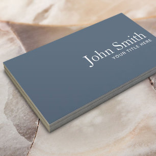 Minimalist Lawyer Attorney Dusty Blue QR Code Business Card