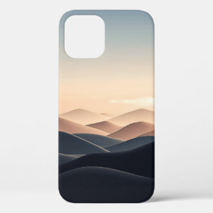 Minimalist Layered Hills Phone Case - Ethereal Des