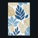 Minimalist Leaf Illumination - Acrylic Wall art<br><div class="desc">This stunning acrylic wall art features a minimalistic illustration of leaves in soothing light and dark blue tones, complemented by elegant golden leaves. The abstract design creates a serene atmosphere, perfect for enhancing modern living spaces. The interplay of colors and shapes invites contemplation and adds a touch of sophistication to...</div>