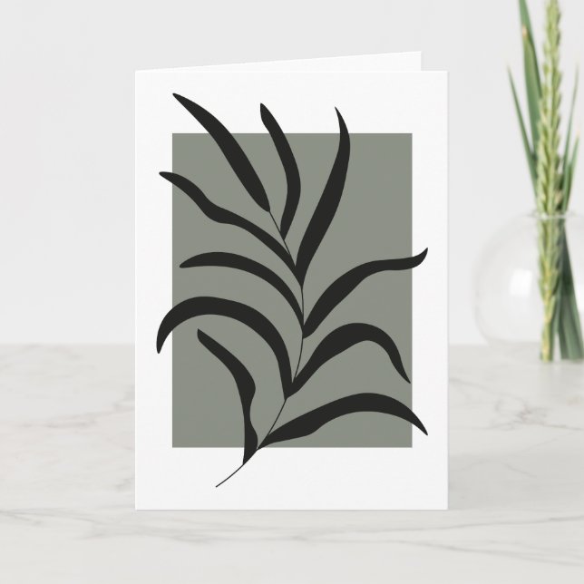 Minimalist Leaves  Card (Front)