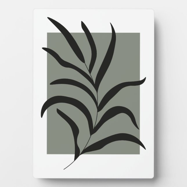 Minimalist Leaves  Plaque (Front)
