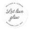 Minimalist Let Love Glow Wedding Candle Favour