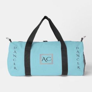 Minimalist Light Blue Monogram Dancer Duffle Bag
