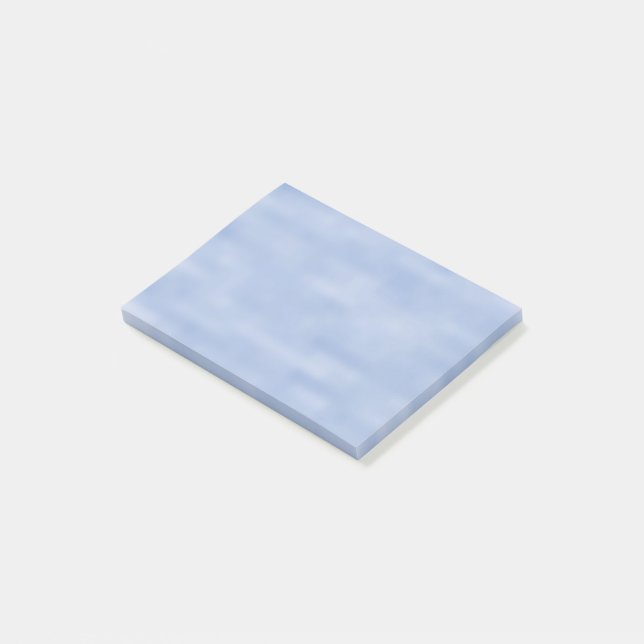 Minimalist light blue sky abstract pattern cute post-it notes (Angled)