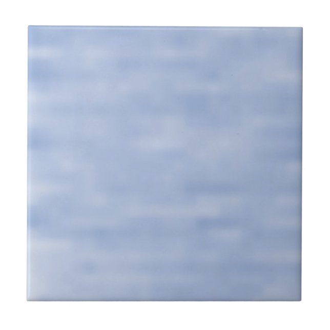 Minimalist Light Blue Sky abstract pattern elegant Tile (Front)