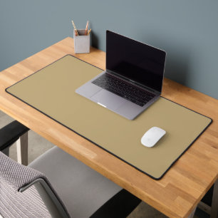 Minimalist Light Brown Desk Mat for Home or Office