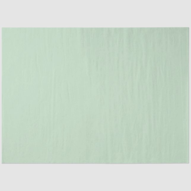 Minimalist Light Celadon Green Plain Solid Colour  Tissue Paper (Front)
