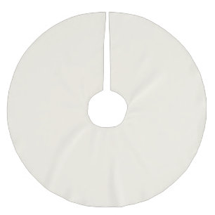 Minimalist light cream solid plain elegant chic brushed polyester tree skirt