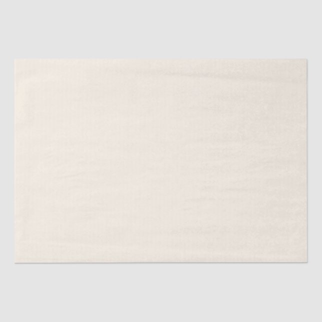 Minimalist light cream solid plain elegant gift tissue paper (Front)