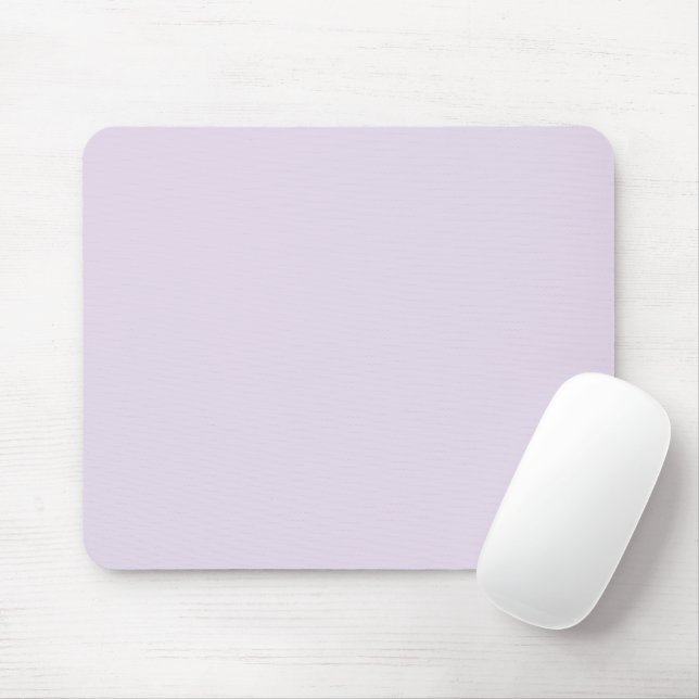 Minimalist light lilac lavender plain elegant mouse mat (With Mouse)