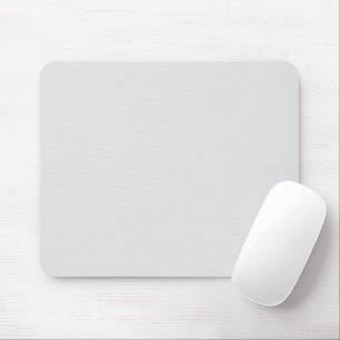 Minimalist light pale grey solid plain simple mouse mat