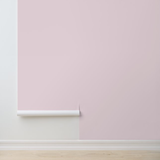 Minimalist light pale pink solid plain elegant wallpaper (Application)