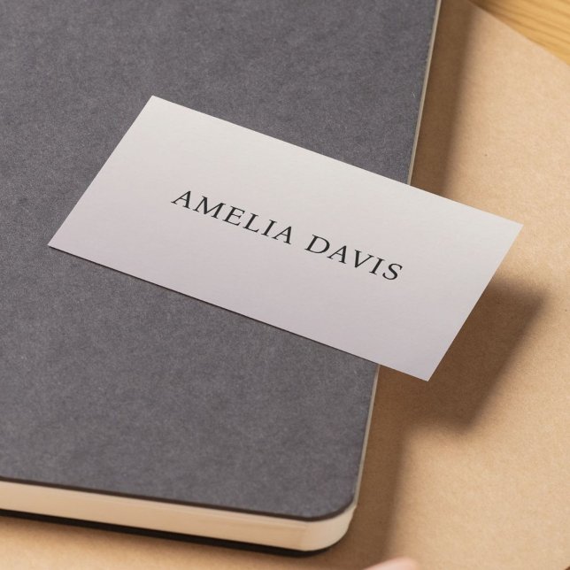 Minimalist Light Pastel Consultant  Business Card (Creator Uploaded)