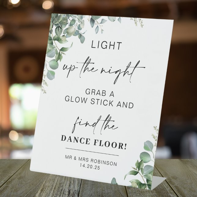Minimalist light up the night glow dance sign (Creator Uploaded)