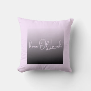 Minimalist Lilac & Noir Aesthetic Decor Pillow