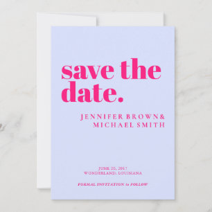 Minimalist Lilac Pink Wedding Photo Calligraphic Save The Date