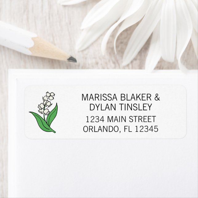 Minimalist Lily of the Valley Wedding Address (Insitu)