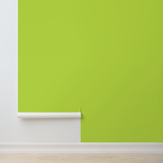 Minimalist lime green plain solid colour modern wallpaper (Application)