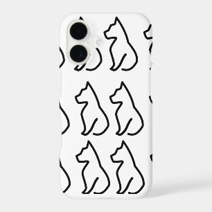 Minimalist Line Art Dog Mum Phone Case - Aesthetic