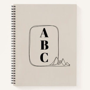 Minimalist Line Art Frame Notebook