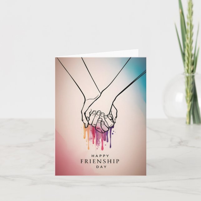 Minimalist Line Art Greeting Card (Front)