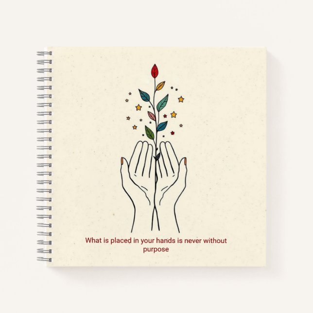 Minimalist line art journal hard cover sketch book (Front)