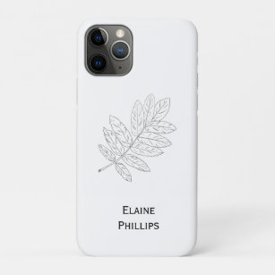 Minimalist Line Art Leaf Drawing Case-Mate iPhone Case