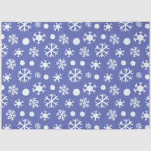 Minimalist Line Drawing Snowflakes Christmas Tissue Paper