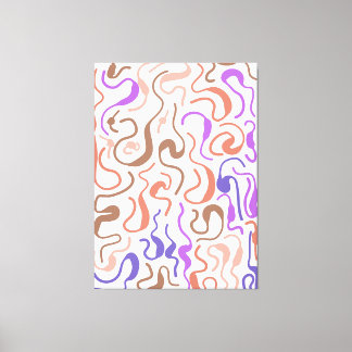 Minimalist Line Style Stretched Canvas Print