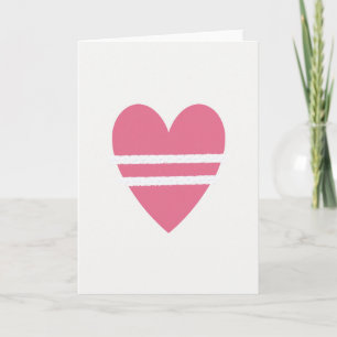 Minimalist Lined Heart Card