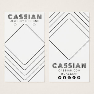 Minimalist Lines Cool Earring Jewellery Display Ca