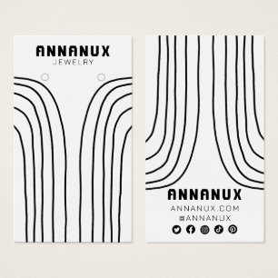 Minimalist Lines Cool Earring Jewellery Display Ca