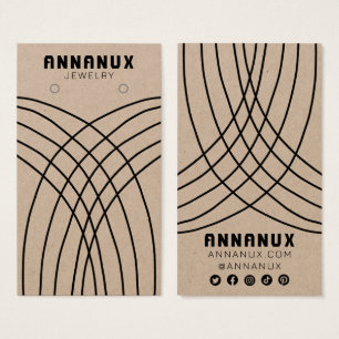 Minimalist Lines Earring Jewellery Display KRAFT