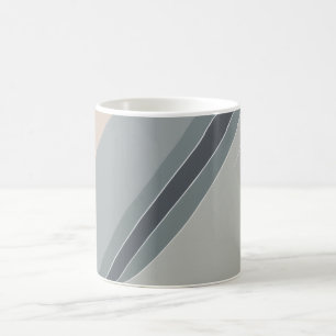 minimalist Lines pattern mug sleek design painting