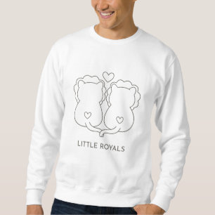 Minimalist Lion Couple Line Art – Anniversary Gift Sweatshirt