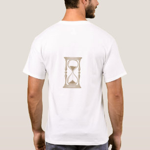 Minimalist Lion Hourglass White T-Shirt