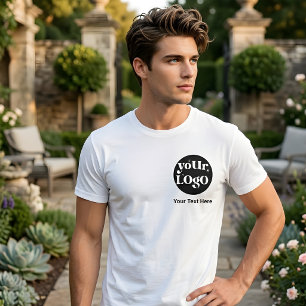 Minimalist Logo and Text Business T-Shirt